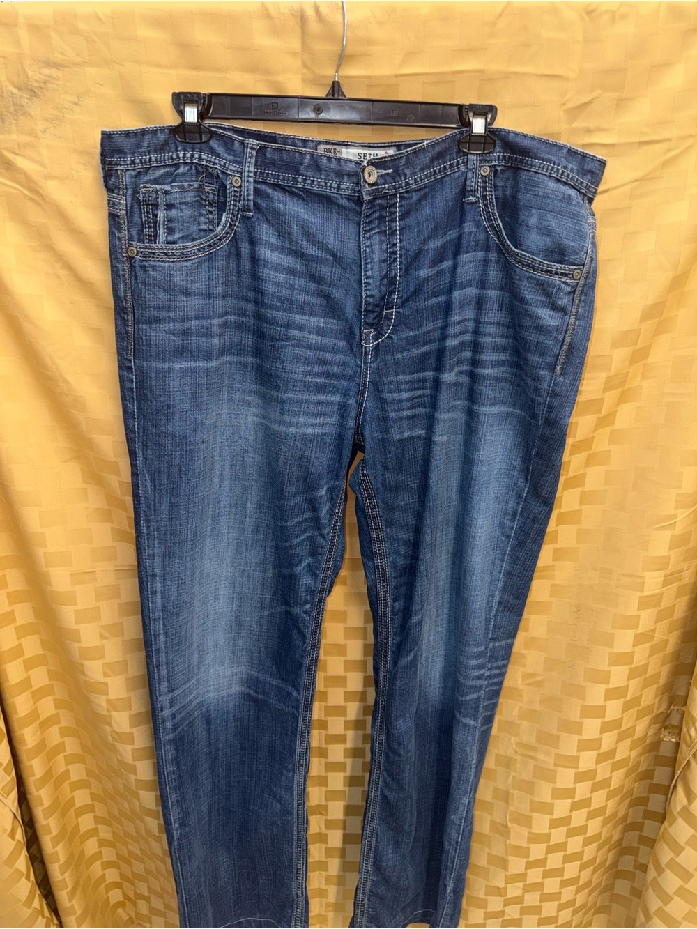 BKE Men's Dark Indigo Bootcut Jeans